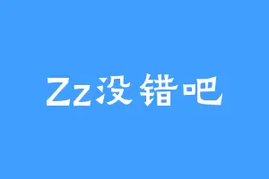 Zz没错吧