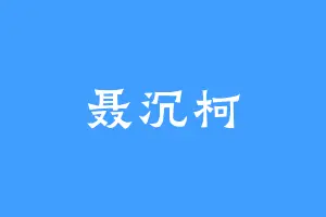 聂沉柯