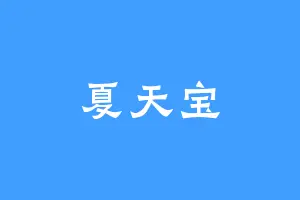 夏天宝