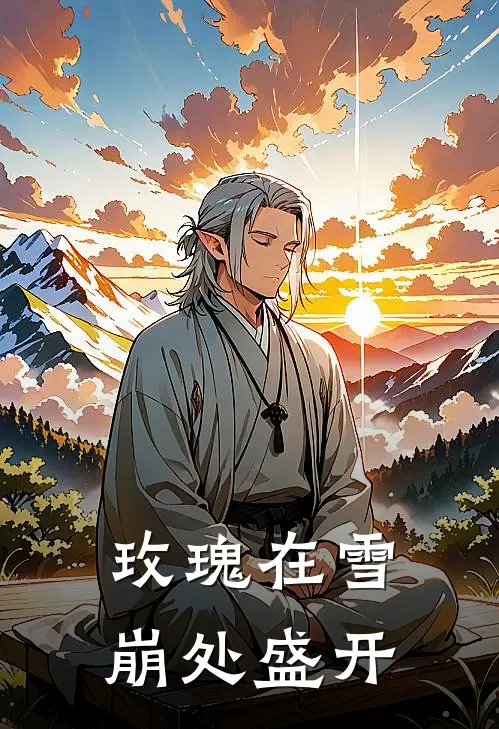 玫瑰在雪崩处盛开