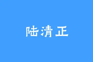 陆清正