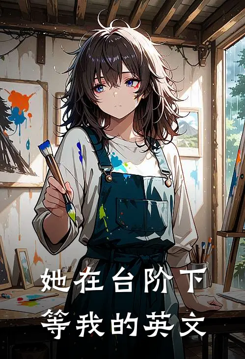 她在台阶下等我的英文