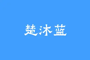 楚沐蓝