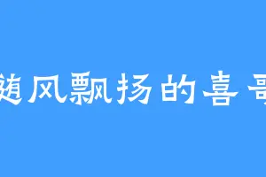 随风飘扬的喜哥
