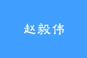 赵毅伟