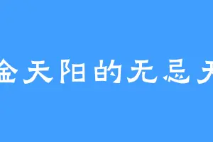 紫金天阳的无忌天子