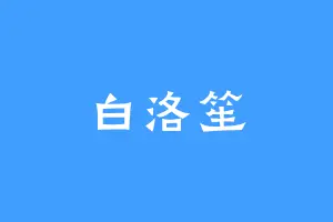 白洛笙