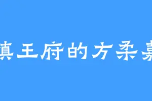 慎王府的方柔嘉
