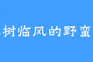 玉树临风的野蛮人