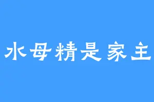 水母精是家主