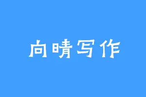 向晴写作
