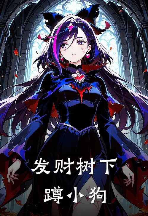 发财树下蹲小狗