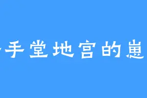 杀手堂地宫的崽崽